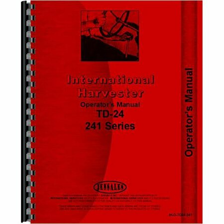 AFTERMARKET Fits International Harvester TD24 Crawler Series Operators Manual RAP73704